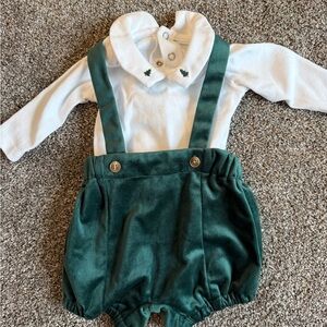 Edgehill Collection Green and White Kids Matching Set